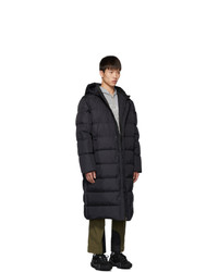 Kenzo Black Down Quilted Capsule Expedition Puffer Coat