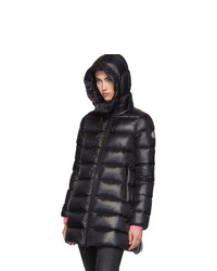 Moncler Black Down Suyen Hooded Coat