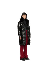 Yves Salomon Black Fur Four Coat