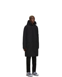 11 By Boris Bidjan Saberi Black Insulated Hooded Coat