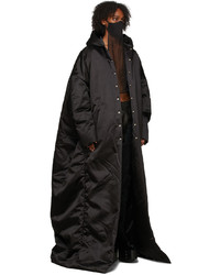 Rick Owens Black Jumbo Peter Long Coat