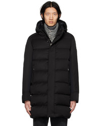Moncler Black Quilted Down Coat