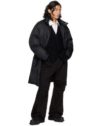 Wooyoungmi Black Stand Collar Down Coat