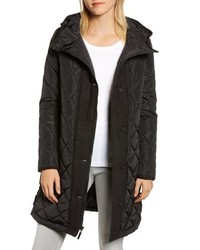 Kensie Button Side Quilted Jacket
