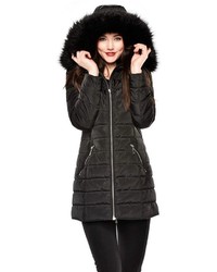 Charlie Paige Hooded Puffer Coat