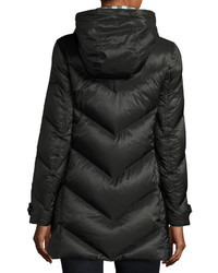 Burberry Chevron Quilted Down Puffer Coat