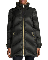 Burberry Chevron Quilted Down Puffer Coat