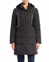 7 For All Mankind Convertible Faux Fur Lined Puffer Coat