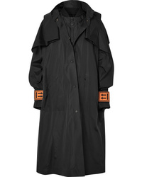 Off-White Convertible Oversized Hooded Shell Coat