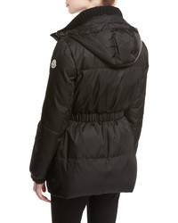 Moncler Fatsia Quilted Puffer Coat Black