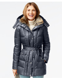 Vince Camuto Faux Fur Collar Down Puffer Coat