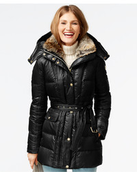 Vince Camuto Faux Fur Collar Down Puffer Coat