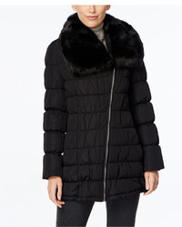 Calvin Klein Faux Fur Collar Puffer Coat