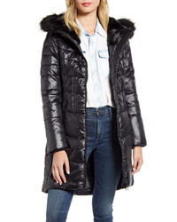 Barbour Faux Fur Hood Quilted Coat