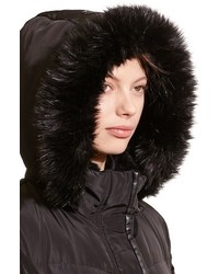 Lauren Ralph Lauren Faux Fur Trim Hooded Down Feather Fill Maxi Coat
