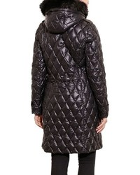 Lauren Ralph Lauren Faux Fur Trim Hooded Packable Down Coat