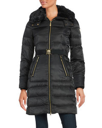 Vince Camuto Faux Fur Trimmed Down Puffer Coat