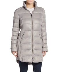 Saks Fifth Avenue Faux Fur Trimmed Hooded Puffer Coat