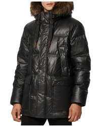 Andrew Marc Galveston Faux Quilted Down Coat