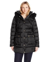 Halifax Traders Plus Size Puffer Coat With Front Pockets