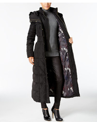 Cole Haan Hooded Down Maxi Puffer Coat