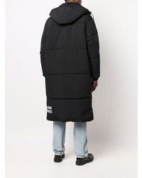 Calvin Klein Jeans Hooded Flap Pockets Padded Coat