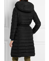 Moncler Imin Belted Quilted Shell Down Coat Black
