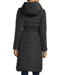 Moncler Imin Long Quilted Puffer Coat Black