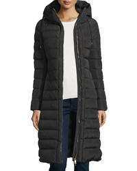 Moncler Imin Long Quilted Puffer Coat Black