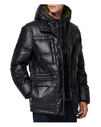 Andrew Marc Kincaid Quilted Down Coat With Faux