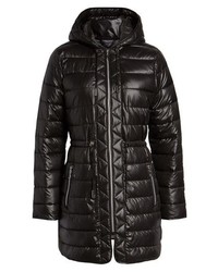 Kenneth Cole New York Long Hooded Puffer Coat