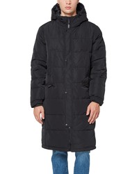 Vince Camuto Longline Quilted Puffer Hooded Jacket