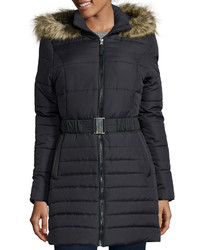 Maralyn And Me Marilyn Me Long Belted Hooded Puffer Coat