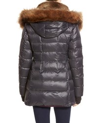 S13/Nyc Mulberry Faux Fur Trim Puffer Coat