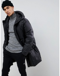 ASOS DESIGN Oversized Puffer Jacket With Detachable Mittens In Black
