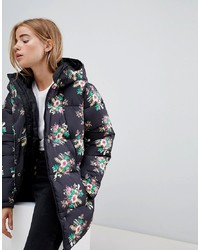 ASOS DESIGN Pretty Floral Padded Jacket