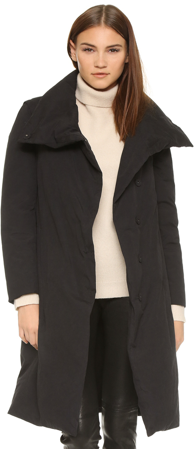 DKNY Pure Drape Puffer Coat, $795 | shopbop.com | Lookastic