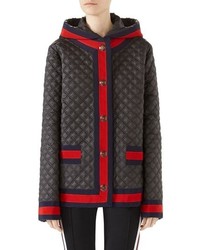 Gucci Quilted Caban With Removable Hood