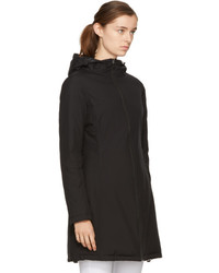 Herno Reversible Black Long Hooded Coat