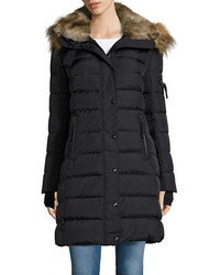 S13 Faux Fur Matte Uptown Puffer Coat