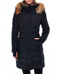 SAM. S13 Uptown Matte Water Repellent Quilted Coat With Faux