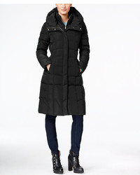 Cole Haan Signature Hooded Long Down Puffer Coat With Vestee