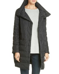 Eileen Fisher Stand Collar Cocoon Down Coat