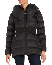 Laundry by Shelli Segal Zip Front Puffer Coat