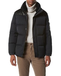Andrew Marc Ainsworth Down Puffer Jacket With Genuine In Black At Nordstrom