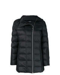 Ea7 Emporio Armani Asymmetric Zipped Puffer Jacket