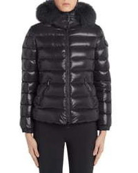 Moncler Badyfur Quilted Down Puffer Jacket With Removable Genuine Fox