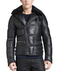 Belstaff Westleigh Leather Puffer Jacket