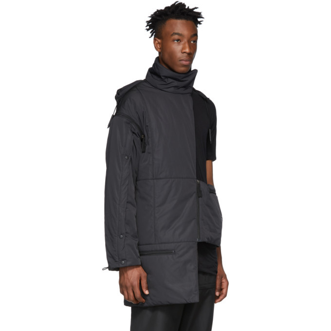 A-Cold-Wall* Black Asymmetric Jacket, $290 | SSENSE | Lookastic