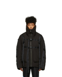 A. A. Spectrum Black Bondage Padded Jacket